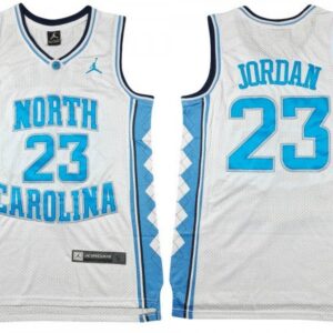 North Carolina 23 Michael Jordan White College Jersey