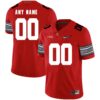 Custom Ohio State Buckeyes Jersey Name and Number NCAA College Football Diamond Patch Red