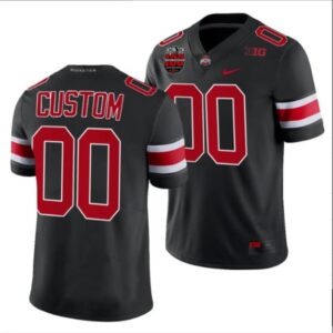Custom Ohio State Buckeyes Jersey Name and Number Ohio Stadium Patch College Football Black