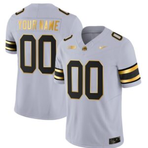 Custom Ohio State Buckeyes Jersey Name and Number College Football Stitched Gray Gold