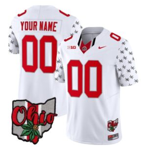 Custom Ohio State Buckeyes Jersey Name and Number College Football 2023 Alternate White Limited