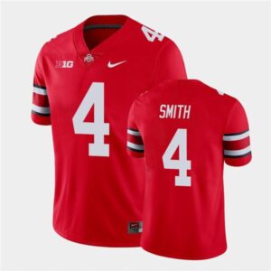 Jeremiah Smith Jersey Red #4 Ohio State Buckeyes College Football Stitched