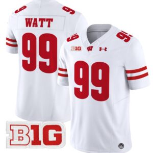 JJ Watt Jersey #99 Wisconsin Badgers Vapor Football Stitched White