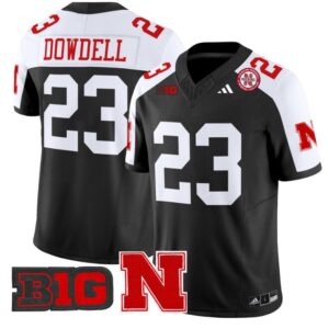 Dante Dowdell Jersey #23 Nebraska Cornhuskers Vapor Limited Football Black Alternate