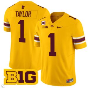 Darius Taylor Jersey #1 Minnesota Golden Gophers Vapor Limited Football Gold