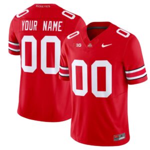 Custom Ohio State Buckeyes Jersey Name, Number Football Stitched Red