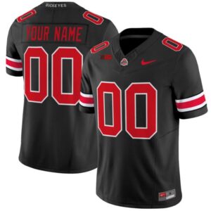 Custom Ohio State Buckeyes Jersey Name, Number Football Stitched Black