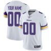 Custom Minnesota Vikings Your Name And Number White Vapor Untouchable
