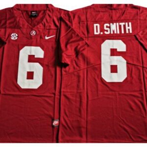 Alabama Crimson Tide #6 DeVonta Smith Red