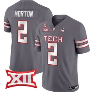 Behren Morton  #2 Texas Tech Red Raiders Vapor   Grey