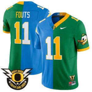 Dan Fouts  #11 Oregon Ducks Split Vapor   Stitched