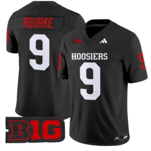 Kurtis Rourke  #9 Indiana Hoosiers Vapor   Black