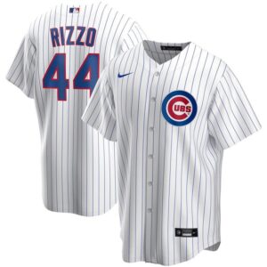 Anthony Rizzo Chicago Cubs Premium Twill White Home Replica