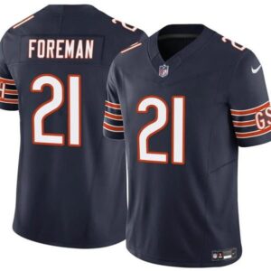 Chicago Bears D'Onta Foreman Navy 2023 Vapor Stitched s