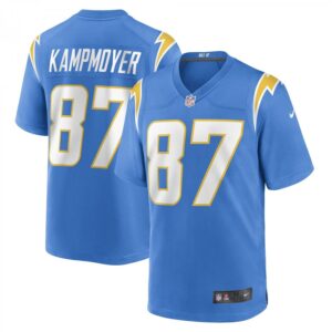 Hunter Kampmoyer Powder Blue Los Angeles Chargers Game Player