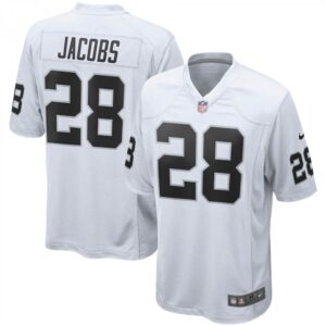 Josh Jacobs Las Vegas Raiders Game  - White