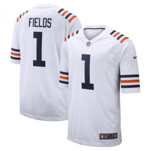 Justin Fields Chicago Bears 2021 NFL Draft First Round Pick Alternate Classic Game  - White
