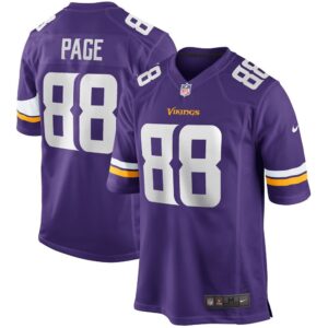 Minnesota Vikings Alan Page Game Retired Player  Purple