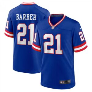Tiki Barber New York Giants Classic Retired Player Game  - Royal