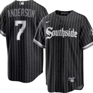 Tim Anderson Chicago White Sox Black City Connect Premium Stitch Replica