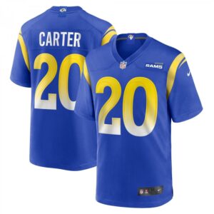 TJ Carter Royal Los Angeles Rams Game Player