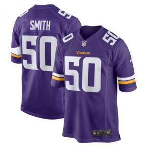 TJ Smith Purple Minnesota Vikings Home Game Player