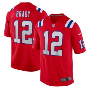 Tom Brady New England Patriots Retired Game  - Red