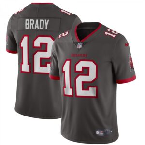 Tom Brady Tampa Bay Buccaneers Alternate Vapor Limited  - Pewter