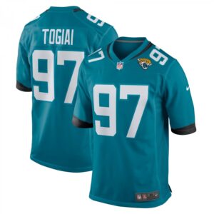 Tommy Togiai Jacksonville Jaguars Team Game  - Teal