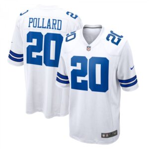 Tony Pollard Dallas Cowboys Game Player  - White