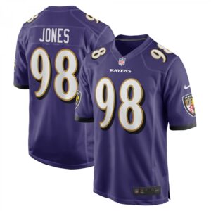 Travis Jones Purple Baltimore Ravens Player Game