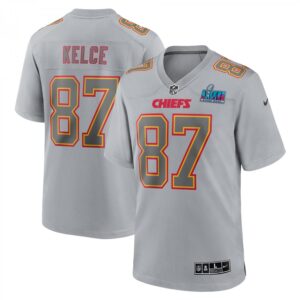 Travis Kelce Kansas City Chiefs Super Bowl LVII Patch Atmosphere Fashion Game  - Gray