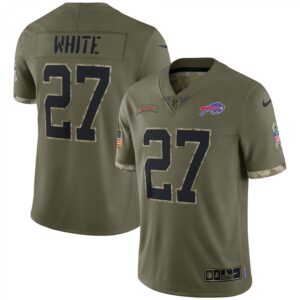 Tre'Davious White Buffalo Bills 2022 Salute To Service Limited  - Olive
