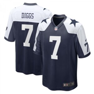 Trevon Diggs Dallas Cowboys Alternate Game  - Navy