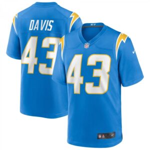 Michael Davis Powder Blue Los Angeles Chargers Game