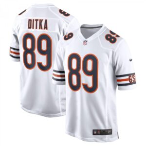 Mike Ditka Chicago Bears Retired Player Game  - White