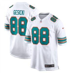 Mike Gesicki White Miami Dolphins Alternate Game