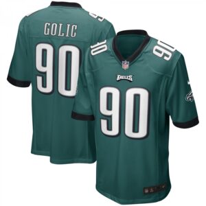 Mike Golic Midnight Green Philadelphia Eagles Game Retired Player