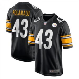 Troy Polamalu Pittsburgh Steelers Retired Player Game  - Black