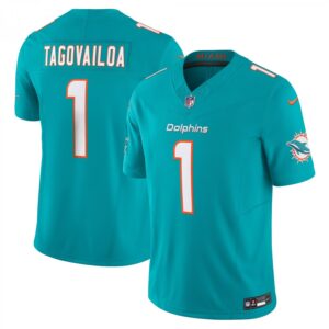 Tua Tagovailoa Miami Dolphins Vapor F.U.S.E. Limited  - Aqua