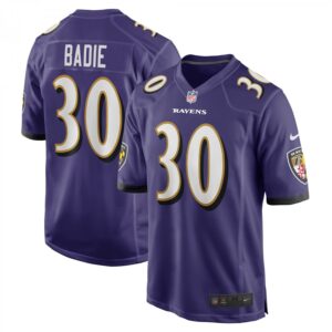 Tyler Badie Purple Baltimore Ravens Player Game