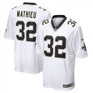 Tyrann Mathieu New Orleans Saints Game  - White