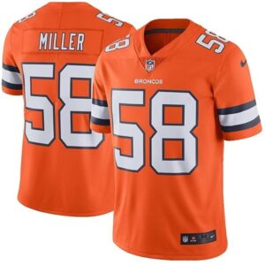 Von Miller Denver Broncos Game Vapor  Orange