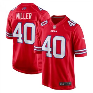 Von Miller Red Buffalo Bills Alternate Game