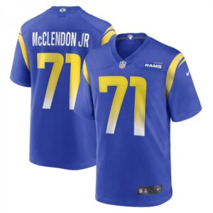 Warren McClendon Jr. Royal Los Angeles Rams Team Game