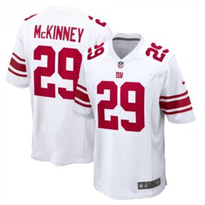Xavier McKinney New York Giants Away Game Player  - White