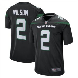 Zach Wilson New York Jets Alternate Game  - Black