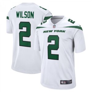 Zach Wilson New York Jets White Game  - White