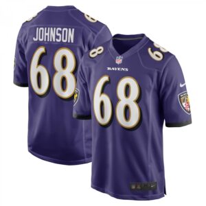Zack Johnson Purple Baltimore Ravens Home Game Player
