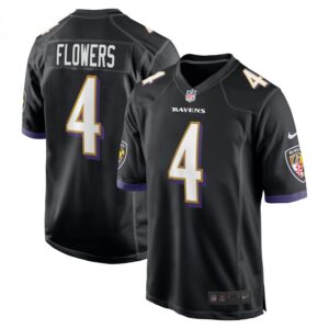 Zay Flowers Baltimore Ravens Team Game  - Black